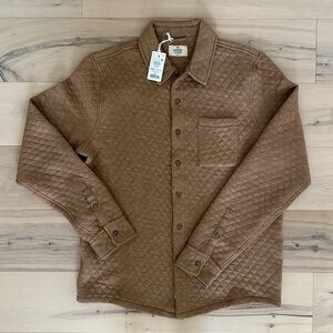 [NWOT] Marine Layer Corbet Quilted Overshirt in Camel